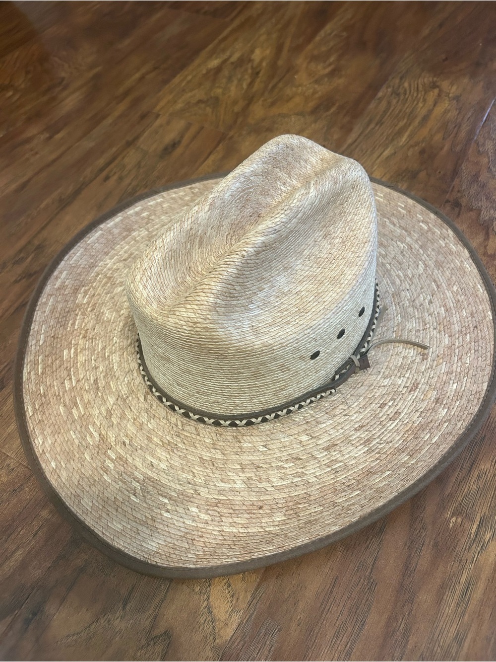 RESISTOL BIG SPENDER PINCH FRONT STRAW COWBOY HAT - Picture 2 of 11